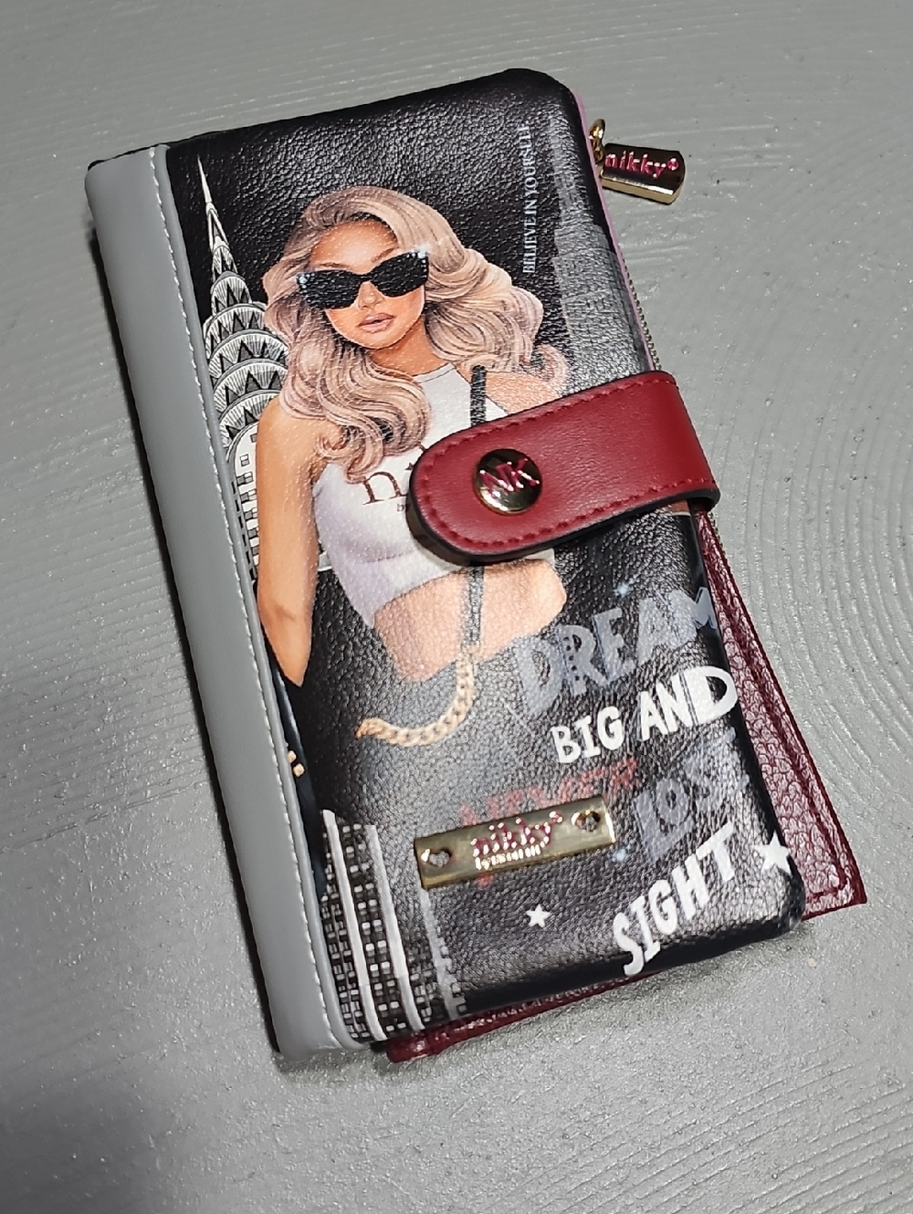 Nikky By Nicole Lee Bifold Zipper Wallet Dreamer NK22520